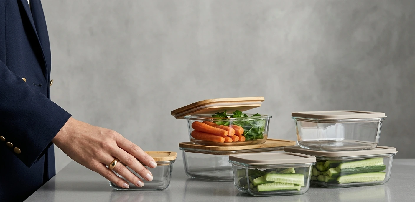 Reusable Glass Food Storage Containers